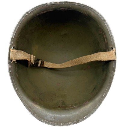 Casque US M1 – Coque Schlueter – Liner Westinghouse Rayonne – Nominatif