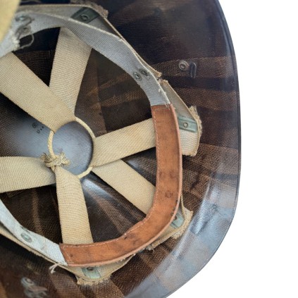 Casque US M1 – Coque Schlueter – Liner Westinghouse Rayonne – Nominatif