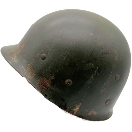 Casque US M1 – Coque Schlueter – Liner Westinghouse Rayonne – Nominatif