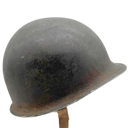 Casque US M1 – Coque Schlueter – Liner Westinghouse Rayonne – Nominatif