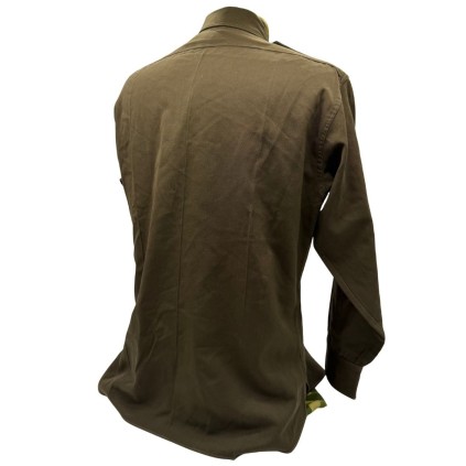 Chemise Officier "Chocolat" – West Point Gabardine – Grande Taille