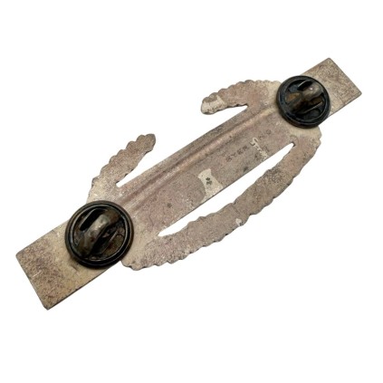 Brevet Combat Infantryman Badge (CIB) – Argent Sterling – Clutch PAT NOS