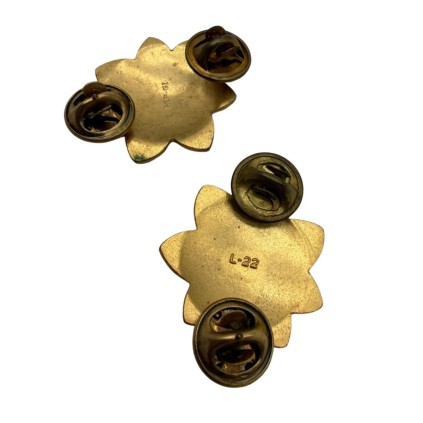 Paire d'insignes de grade de Major – Feuilles de Chêne – Modèle Post-WW2