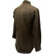 Chemise Officier "Chocolat" – Gabardine Virgin Wool – 3 Overseas Bars