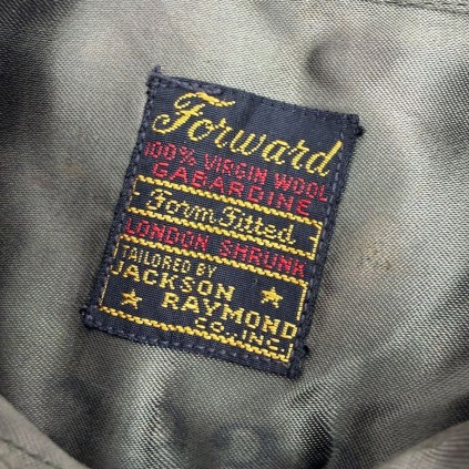 Chemise Officier "Chocolat" – Gabardine Virgin Wool – 3 Overseas Bars