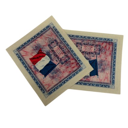 Lot de 12 Reproductions de Billets "D-Day" – Francs Alliés – Série 1944