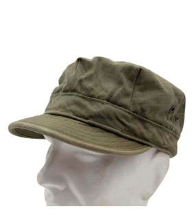 Casquette Casquette HBT (Herringbone Twill) originale WWII – Taille 7 1/8 (57 cm)