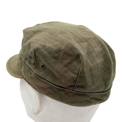 Casquette Casquette HBT (Herringbone Twill) originale WWII – Taille 7 1/8 (57 cm)