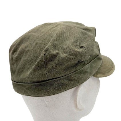 Casquette Casquette HBT (Herringbone Twill) originale WWII – Taille 7 1/8 (57 cm)