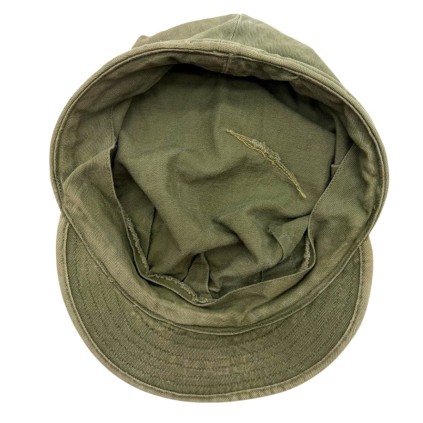Casquette Casquette HBT (Herringbone Twill) originale WWII – Taille 7 1/8 (57 cm)