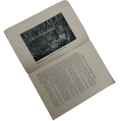 Livret "War Aims and Peace Ideals" – Président Wilson – 1918