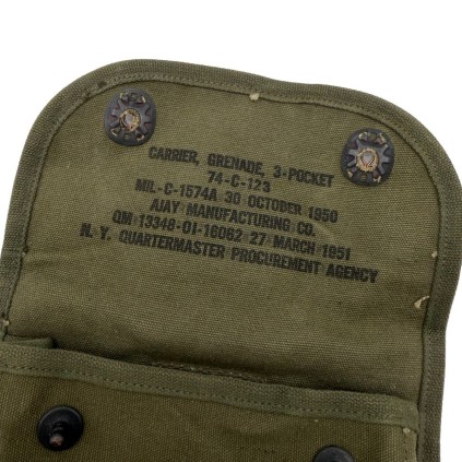 Porte-Grenades 3 Poches US – AJAY Manufacturing Co. – 1951
