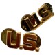Paire d'Insignes de Col "U.S." – Officier – Clutch Back