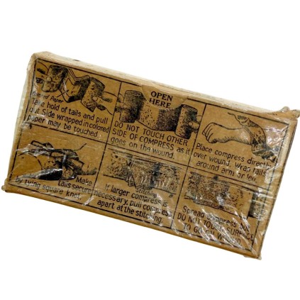 Pansement Compressif 4 pouces – Emballage Papier – WW2