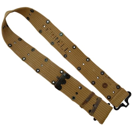Ceinturon US M-1936 Pistol Belt – S. Froehlich Co. 1944 – Nominatif "FERNELL"