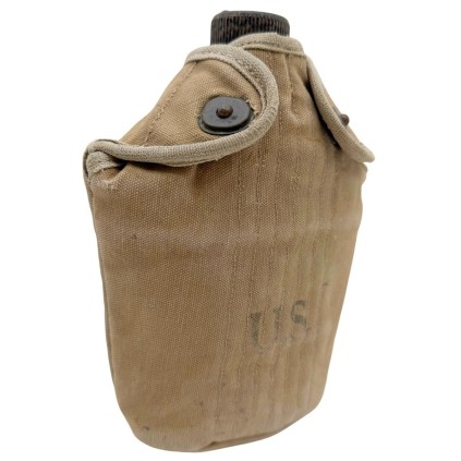 Ensemble Gourde US Army 1944 – Bidon AGM Co & Housse Star Pull