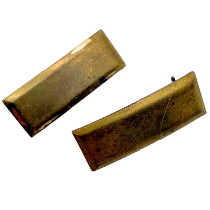 Paire d'insignes de grade 2nd Lieutenant US – Système Pin-Back – WWII