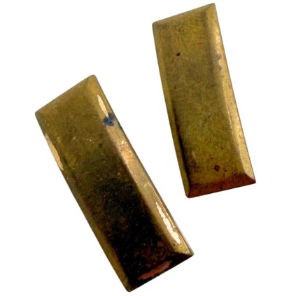 Paire d'insignes de grade 2nd Lieutenant US – Système Pin-Back – WWII