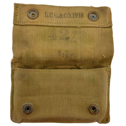 Pochette à pansement US M-1910 – L. C. C. & Co. 1918 – Patine "Jus"