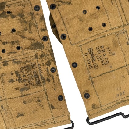 Ceinturon US FM-BAR 1918 – Second Assistant – P.B. & CO. – Réutilisation WWII