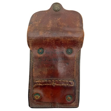 Porte-chargeurs Colt 1911 Cuir – Rock Island Arsenal 1913 – Nominatif Capitaine G. RIEMAN