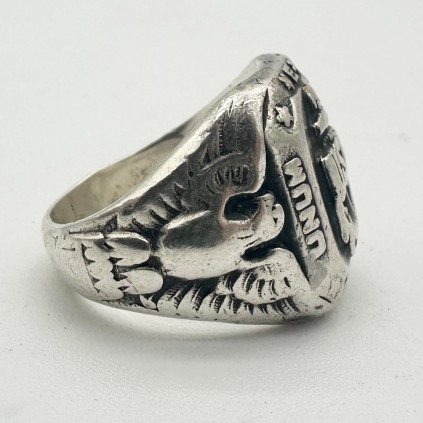 Chevalière USN WWII originale Sterling