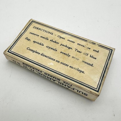 Reproduction du Kit de 5 sachets de Sulfanilamide US WWII