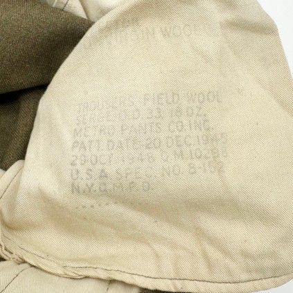Pantalon moutarde US WWII 32x33 1945