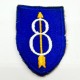 Patch 8th division infantry WWII