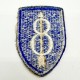 Patch 8th division infantry WWII