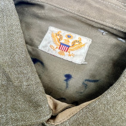Chemise moutarde officier US WW2