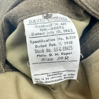 Classe A USAAF 39L originale WWII