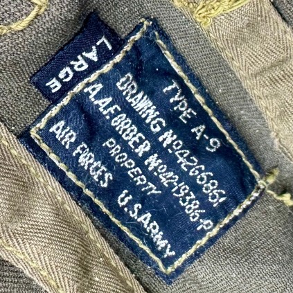 Bonnet de vol A-9 NOS USAAF WWII