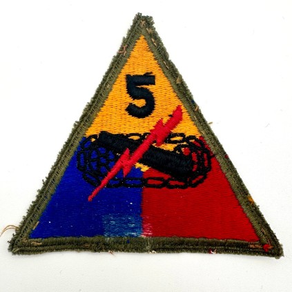 Patch 5th Armored Division US WWII
