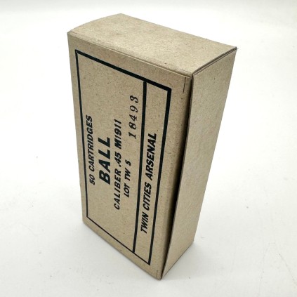 boite de munitions .45 ball twin city arsenal colt 1911