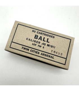 boite de munitions .45 ball twin city arsenal colt 1911