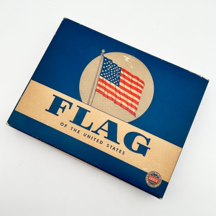 Drapeau Etats Unis 48 étoiles coton d'origine deuxième guerre WWII