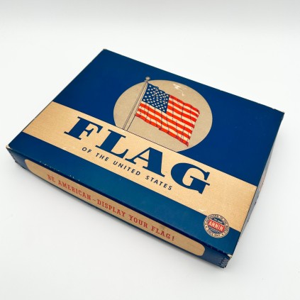Drapeau Etats Unis 48 étoiles coton d'origine deuxième guerre WWII