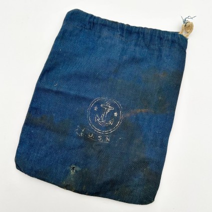 SAC Tissu Bleu US Navy WWII – Authentique Seconde Guerre mondiale