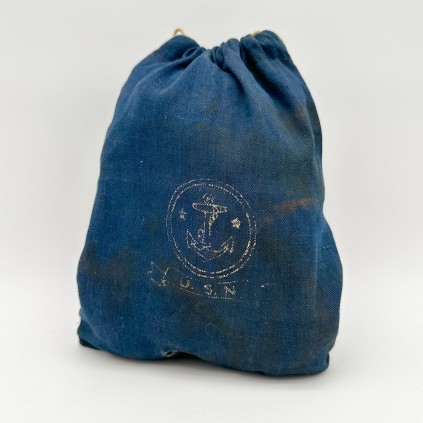 SAC Tissu Bleu US Navy WWII – Authentique Seconde Guerre mondiale