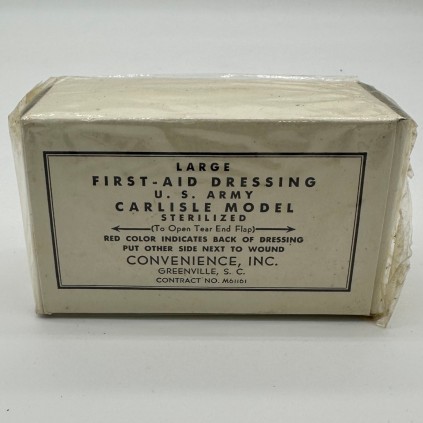 Pansement grand modele large first aid dressing US WW2