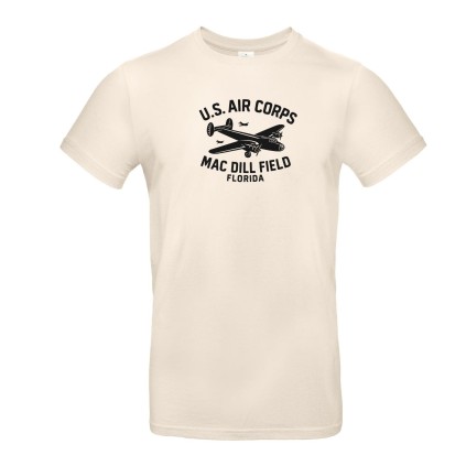 reproduction tee shirt us air corps mac dill fiels