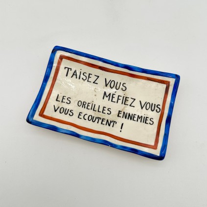 Cendrier patriotique francais