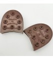Paire de talons WOOD-MILNE BULLDOG, talon de rechange Brodequins US WW2