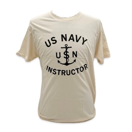 Reproduction tee shirt us navy instructor
