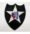 Patch 2nd DI Indian Head original WWII