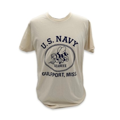 Tee shirt reproduction us navy gulfport miss seabees