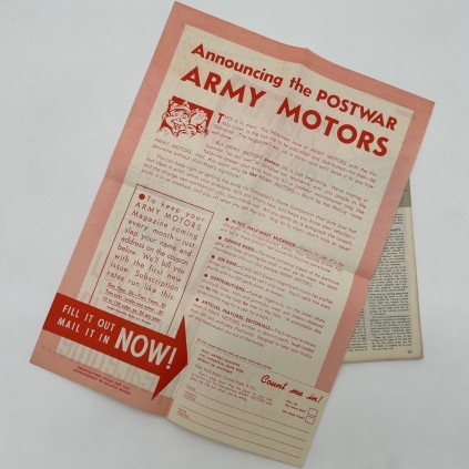 Magazine ARMY MOTORS daté septembre 1945
