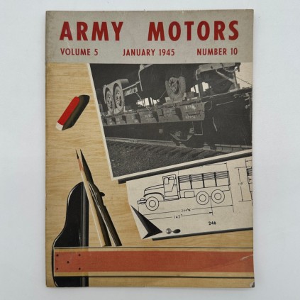Magazine ARMY MOTORS daté janvier 1945