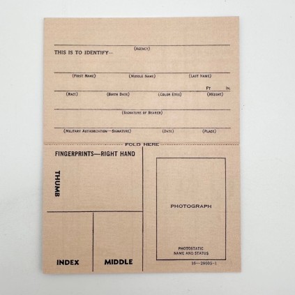 Carte d'identité pour personnel médical corps